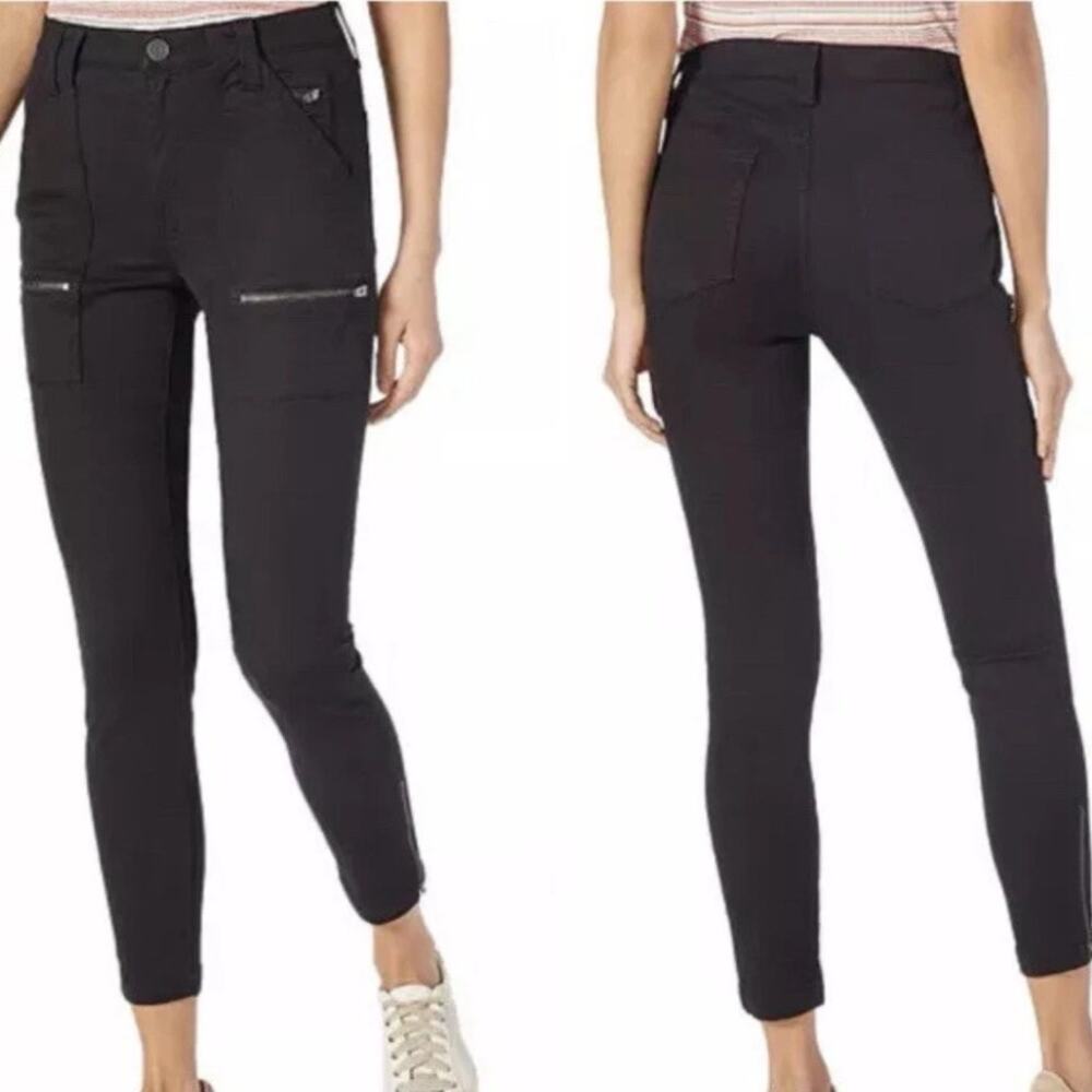 NWT Joie High Rise Park Skinny Jeans Black Stretch Cropped Womens Size 24